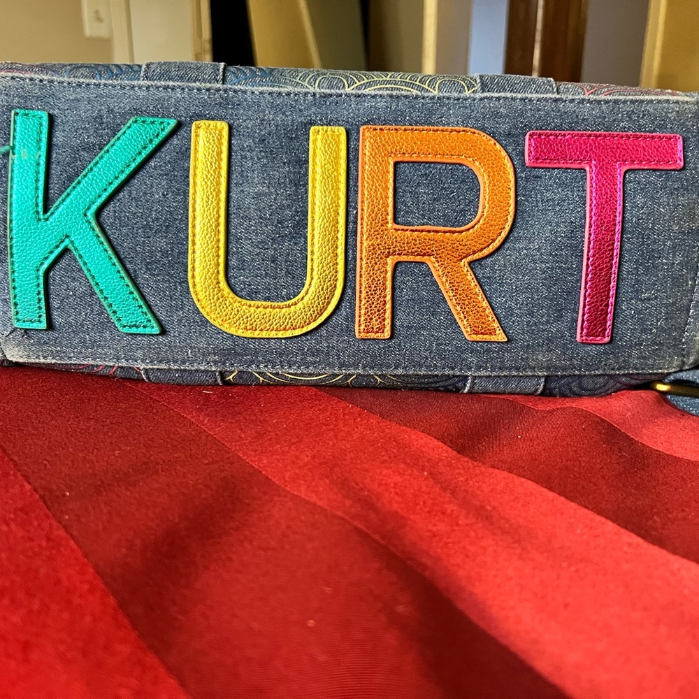 Kurt Geiger Metallic Gold Card Holder